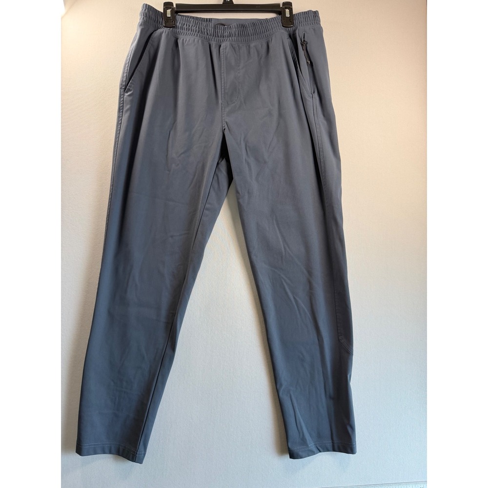 Mondetta Women Charcoal Grey Herringbone Pintuck Straight Leg Active Pants S